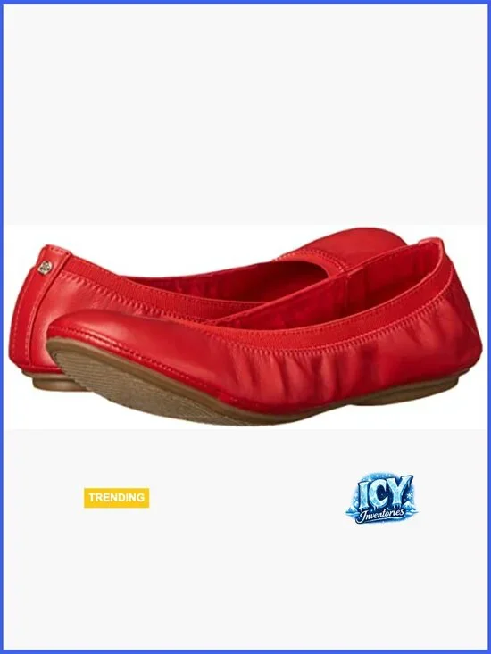 Ballet Flat with Elastic Topline, Round Toe, Slip-On Closure - Picture 7 of 7